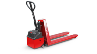 The Linde M10 X/XE Hand Pallet Truck with scissor lift. The Linde M10 X/XE Hand Pallet Truck with scissor lift.
