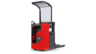The Linde Material Handling D12 R pallet stacker The Linde Material Handling D12 R pallet stacker