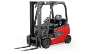The E16 – E20 P electric forklift trucks boast a wide range of energy solutions, compact design and outstanding manoeuvrability. Electric forklift truck E16 P from Linde