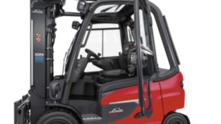 The cab of the Linde E35 – E50 electric forklift trucks.