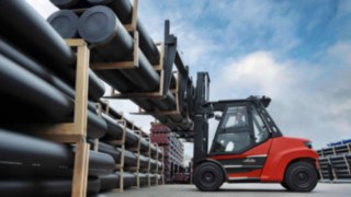The H50 – H80 diesel forklift trucks from Linde Material Handling