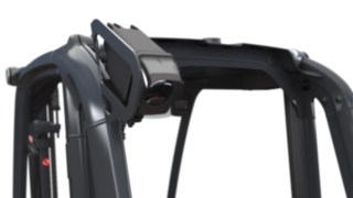 Visual warning systems like the Linde BlueSpot™ and the TruckSpot provide more safety Visual warning system on the top of the truck