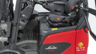 Interior view of a Linde MH explosion-protected electric forklift truck