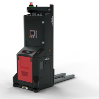 An I-MATIC CF pallet stacker from Linde Material Handling, suitable for use in cold storage.
