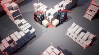 myLinde analyses Safety Guard data to detect safety risks, optimise traffic routing and increase productivity.  Animated video shows risks when crossing intersections in the warehouse