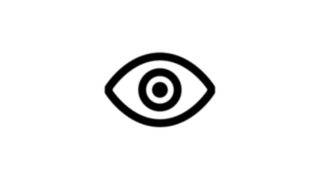 Illustration of an eye in the form of an icon
